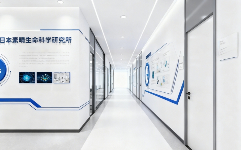 日本素晴生命科學研究所 公司走廊環境 整潔辦公空間