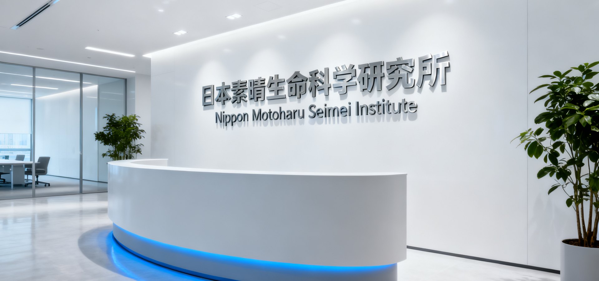 日本素晴生命科學研究所 公司前台實拍 品牌形象展示