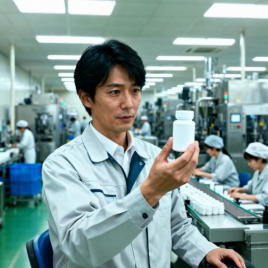 日本素晴生命科學研究所 工廠工人 認真檢查產品 確保出廠質量