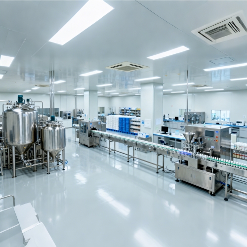 日本素晴生命科學研究所 工廠內部一角 精細化生產環境