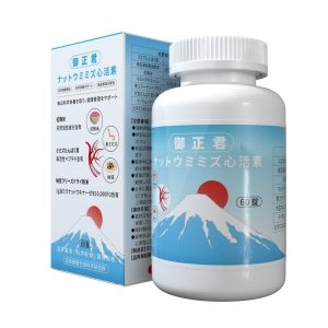 日本御正君納豆地龍活心素 內外包裝質感細節 血管保養產品