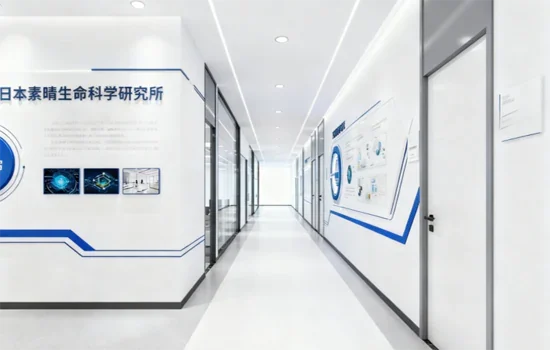 日本素晴生命科學研究所 公司走廊環境 整潔辦公空間